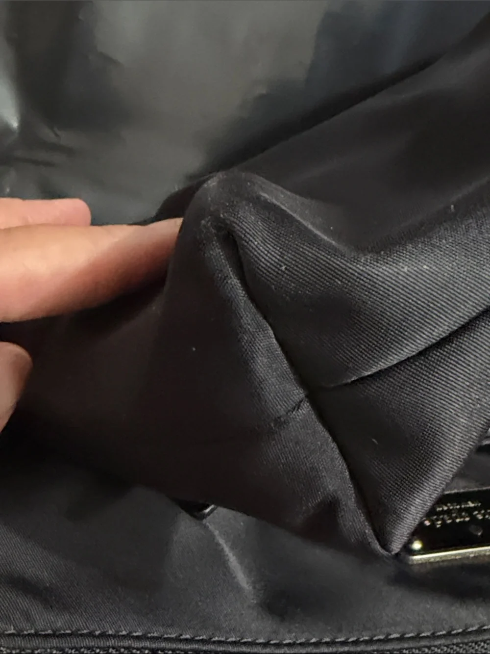 kate spade Black Shoulder Tote with Gold Hardware